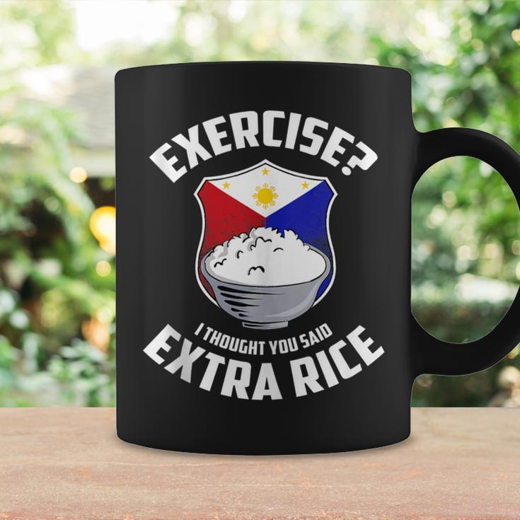 Exercise I Thought You Said Extra Rice Philippines Flag Coffee Mug Gifts ideas