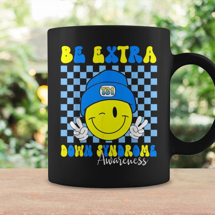 Be Extra Down Syndrome Awareness Yellow And Blue Smile Face Coffee Mug Gifts ideas