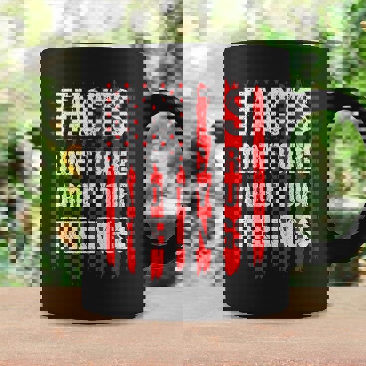 Facts Don't Care About Your Feelings Vintage American Flag Coffee Mug Gifts ideas
