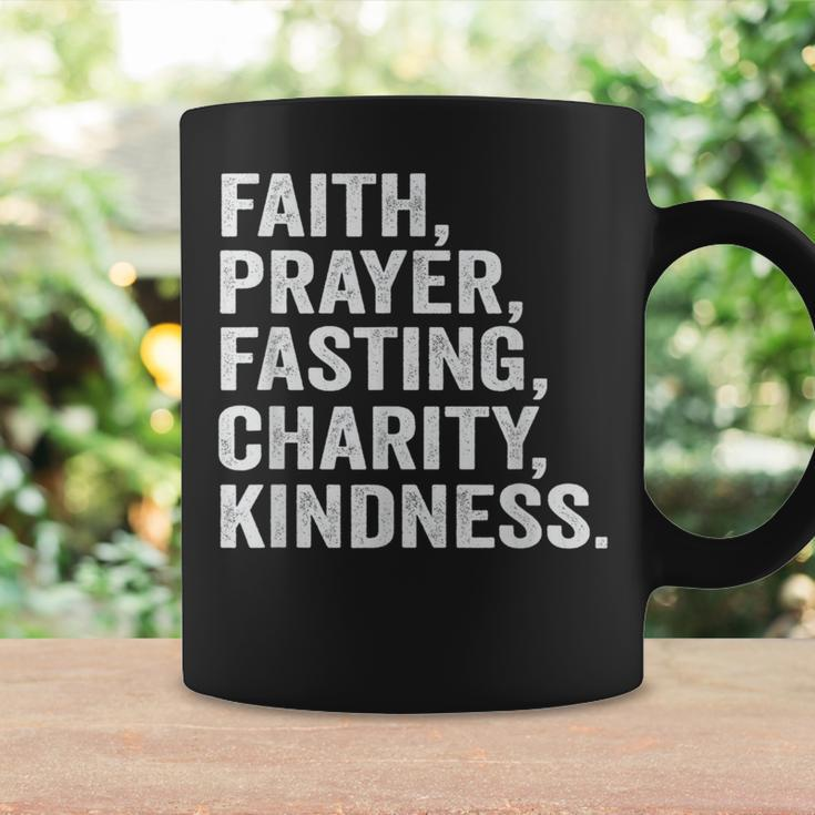 Faith Prayer Fasting Charity Kindness Muslim Fasting Ramadan Coffee Mug Gifts ideas