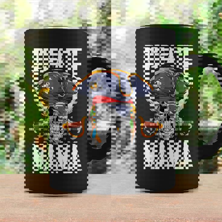 Family Skull Pirate Mama Jolly Roger Crossbones Flag Coffee Mug Gifts ideas