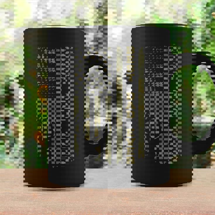 Father's Day Best Dad Ever Vintage Camo Usa Flag Deer Hunter Coffee Mug Gifts ideas