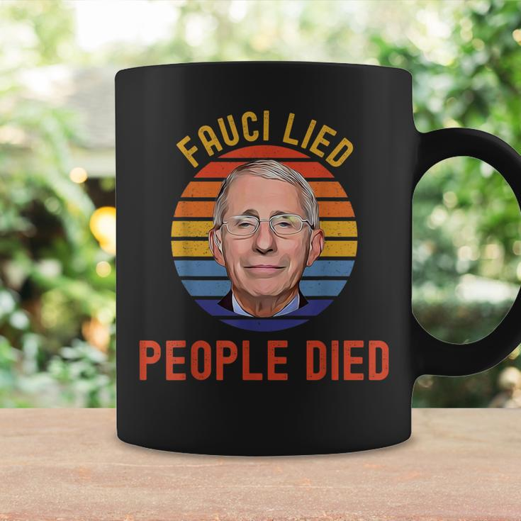 Fauci-Lied-People-Died-Trump-Won-Wake-Up-America Coffee Mug Gifts ideas