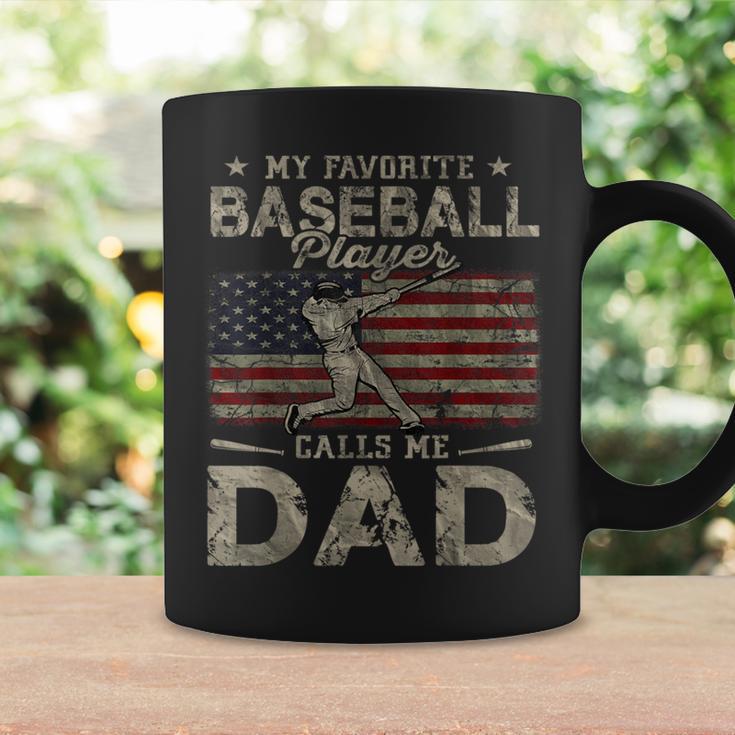 My Favorite Baseball Player Calls Me Dad Father's Day Coffee Mug Gifts ideas