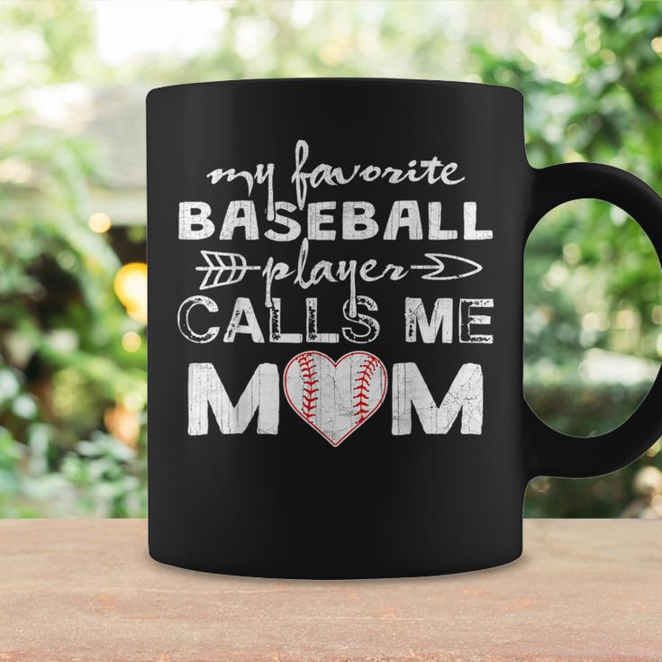 My Favorite Baseball Player Calls Me Mom Mother's Day Coffee Mug Gifts ideas