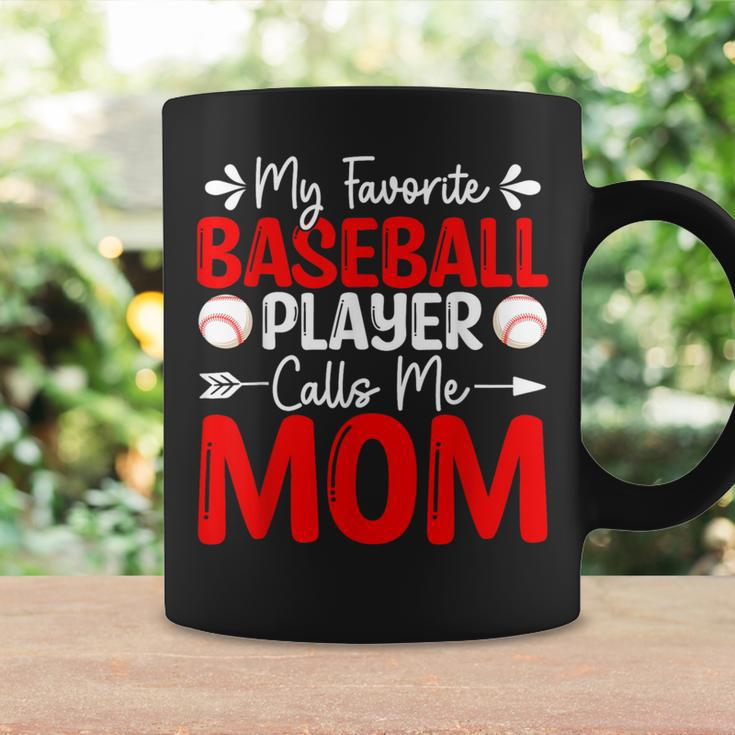 My Favorite Baseball Player Calls Me Mom Coffee Mug Gifts ideas