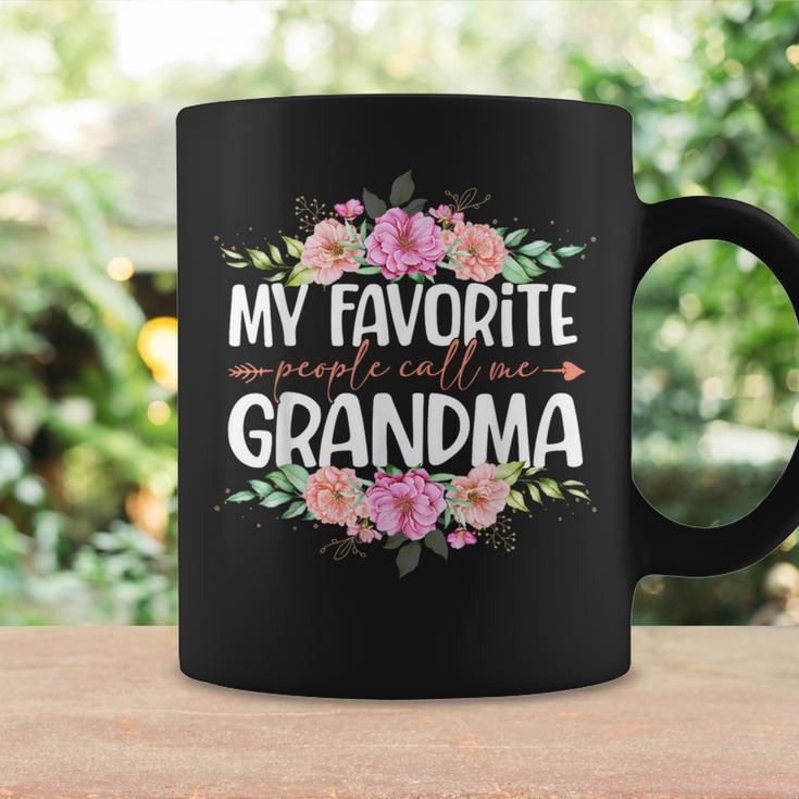 My Favorite People Call Me Grandma Floral Mother's Day Coffee Mug Gifts ideas