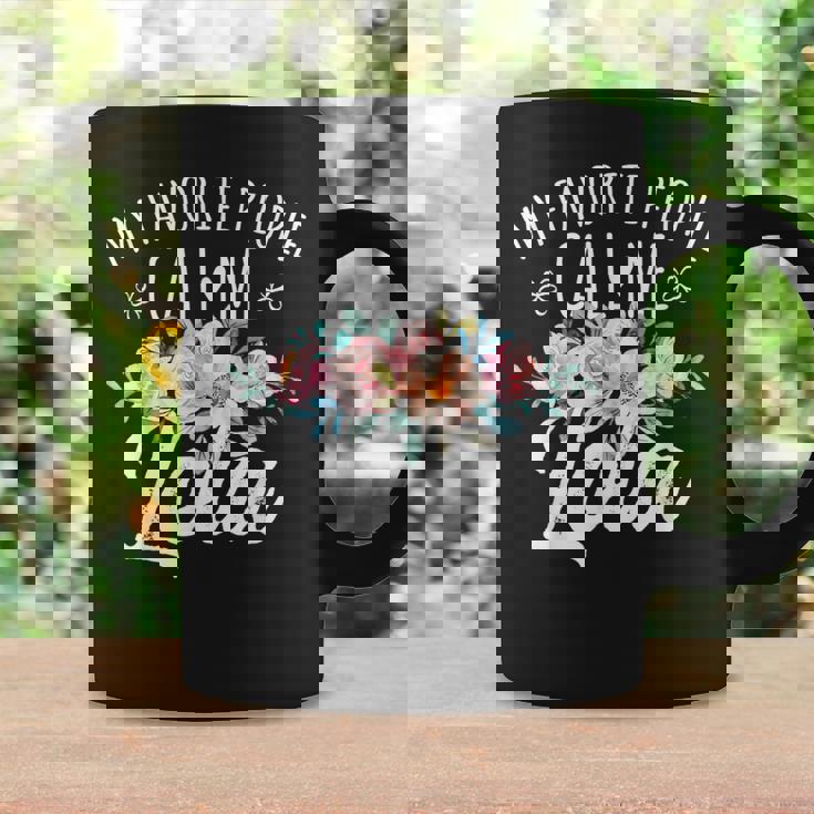 My Favorite People Call Me Lola Floral Birthday Lola Coffee Mug Gifts ideas