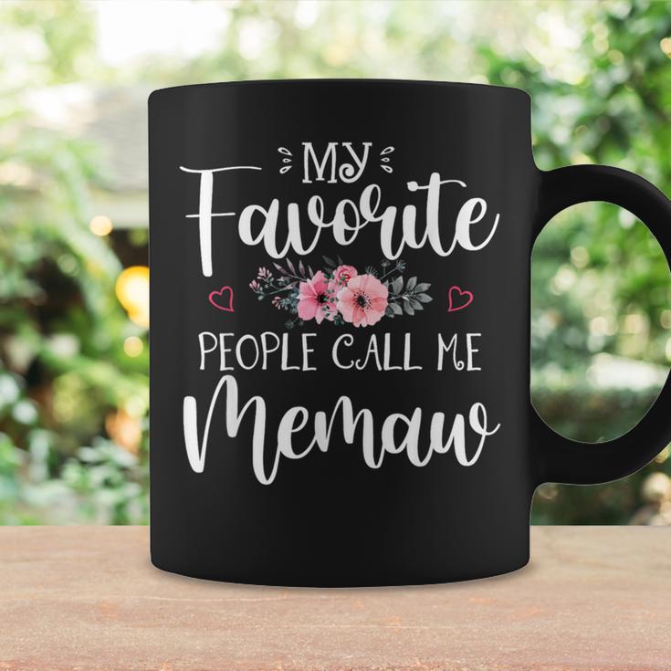 My Favorite People Call Me Memaw Floral Mother's Day Coffee Mug Gifts ideas