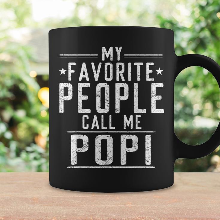 My Favorite People Call Me Popi Grandpa Father's Day Coffee Mug Gifts ideas