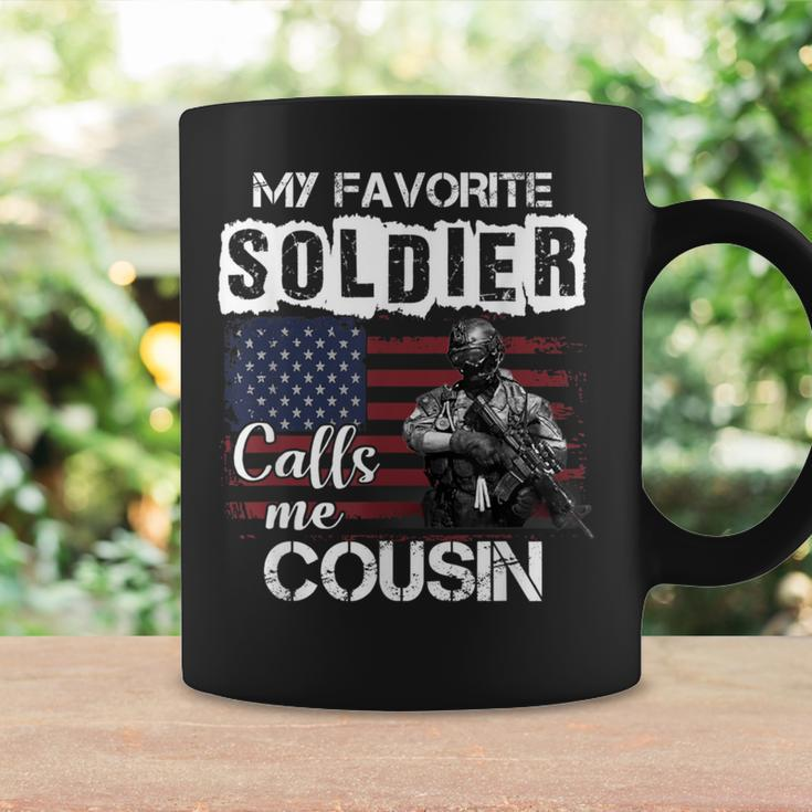 My Favorite Soldier Calls Me Cousin Army Veteran Coffee Mug Gifts ideas