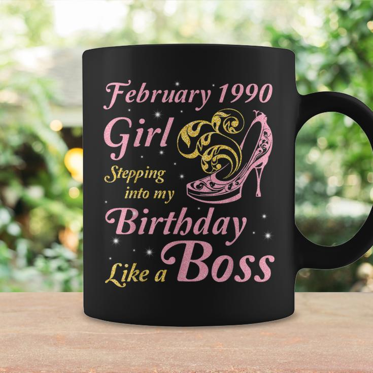 February 1990 Girl Stepping Into My Birthday Like A Boss Coffee Mug Gifts ideas