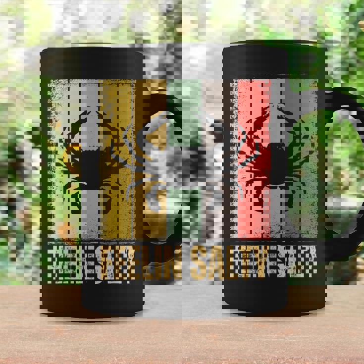 Feelin Salty Maryland Crab Retro Vintage Coffee Mug Gifts ideas