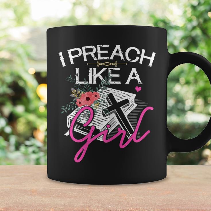 Female Pastor Preacher I Preach Like A Girl Coffee Mug Gifts ideas