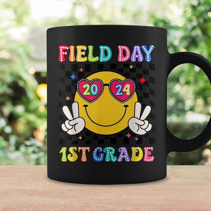 Field Day 2024 1St Grade Smile Face Teacher Field Trip Coffee Mug Gifts ideas