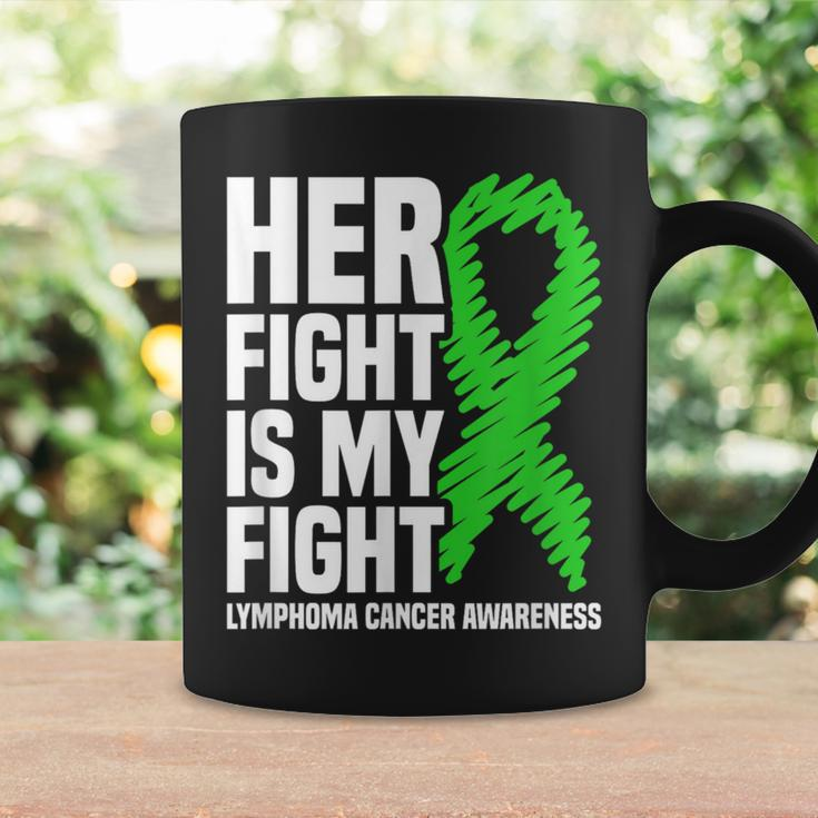 Her Fight My Fight Green Ribbon Lymphoma Cancer Awareness Coffee Mug Gifts ideas