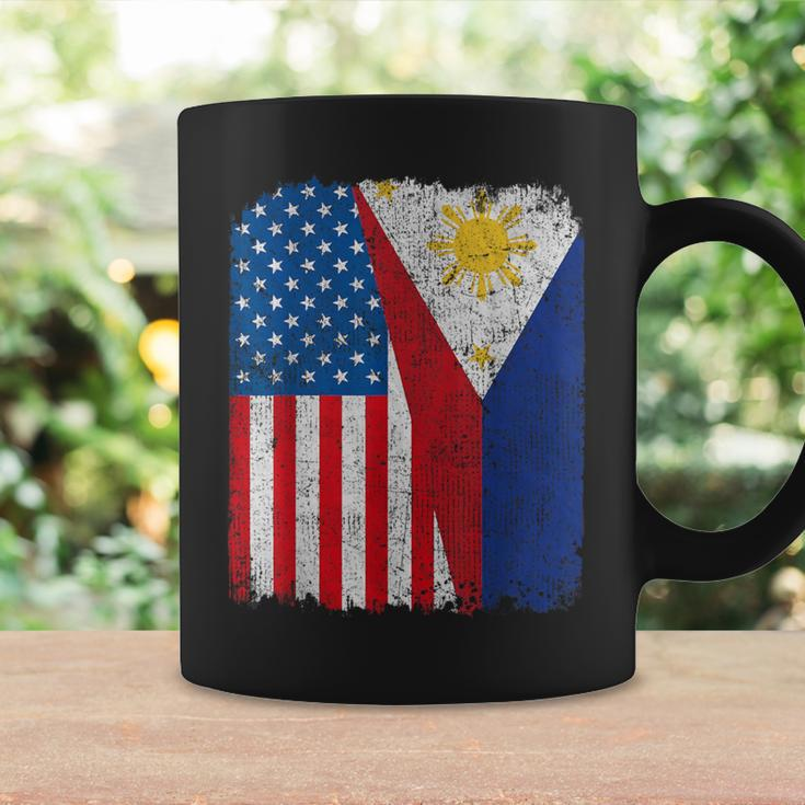 Filipino American Flag Half Usa Philippines Root Proud Coffee Mug Gifts ideas