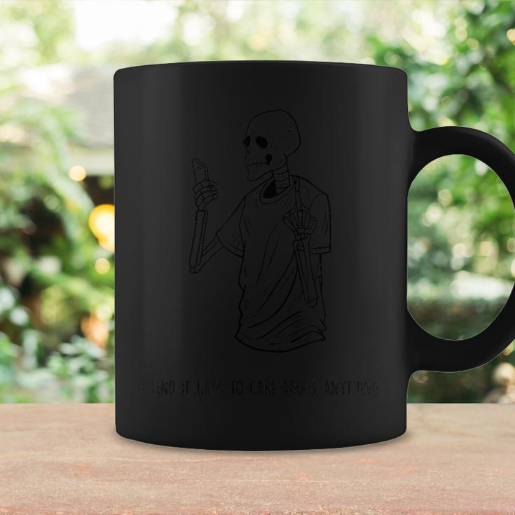 I Find It Hard To Care Vintage Skull Snob Skeleton Goth Coffee Mug Gifts ideas