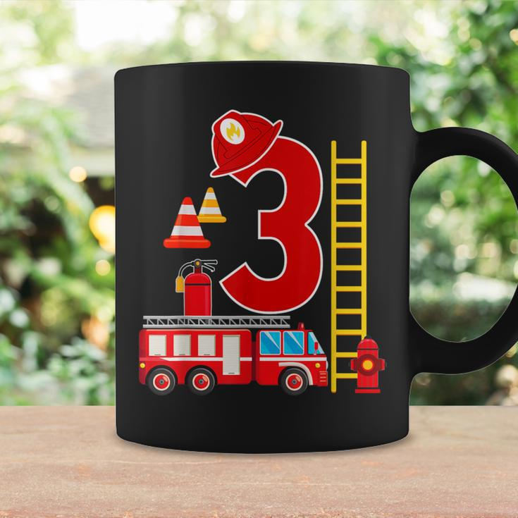 Fire Truck 3Rd Birthday Boy 3 Year Old Firefighter Coffee Mug Gifts ideas
