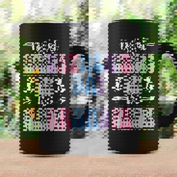 My First Father's Day As A Grandpa Retro Groovy Father's Day Coffee Mug Gifts ideas