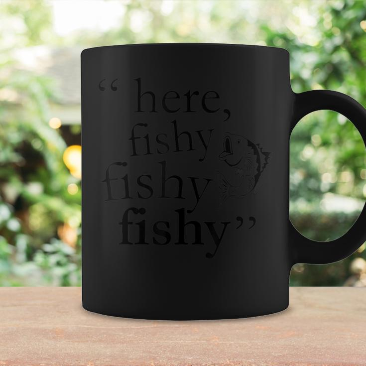 Fishing Here Fishy Fishy Fishy Dad Coffee Mug Gifts ideas