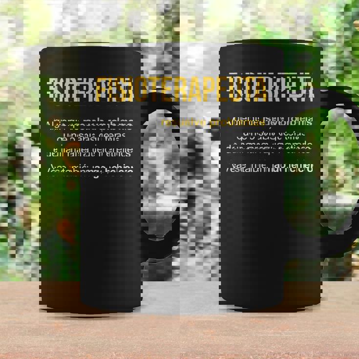Fisioterapeuta Definición Regalo Fisioterapeuta Sin Mangas Taza de café Ideas de regalos