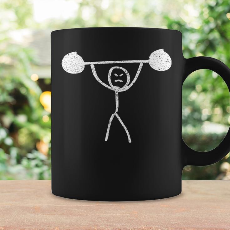 Fitness Stickman Weight Lifting Squat Gym Humor Coffee Mug Gifts ideas