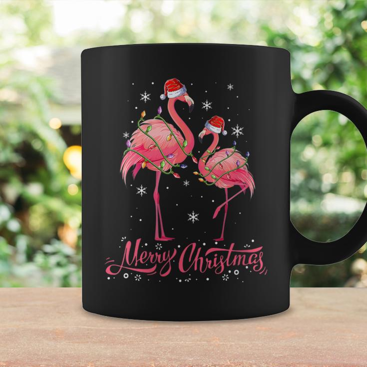 Flamingo Santa Light Christmas Sweater Flamingo Christmas Coffee Mug Gifts ideas