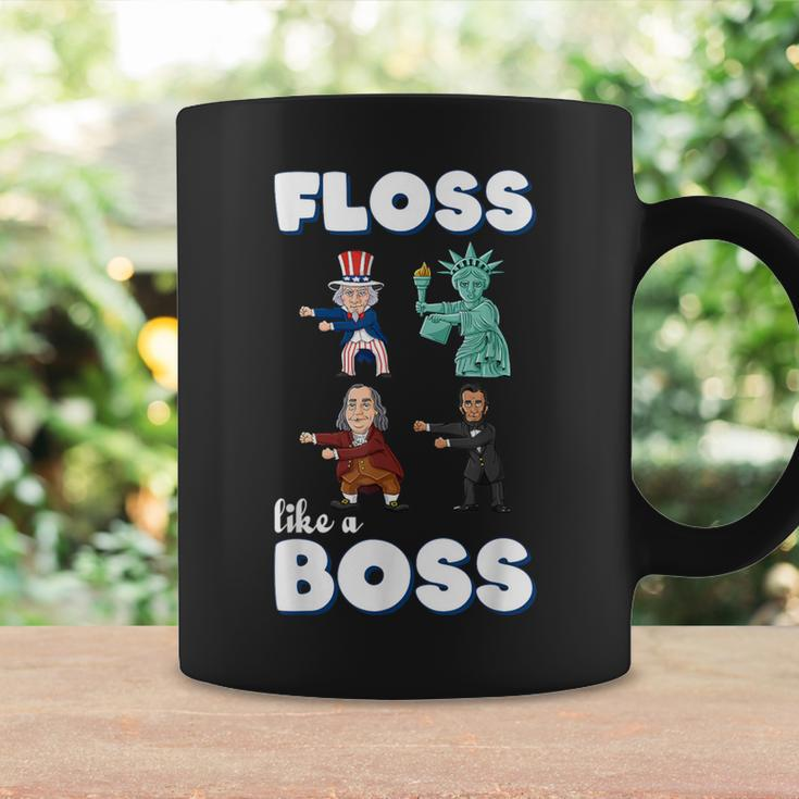 Floss Like A Boss Uncle Sam Ben Franklin 4Th Of July Coffee Mug Gifts ideas
