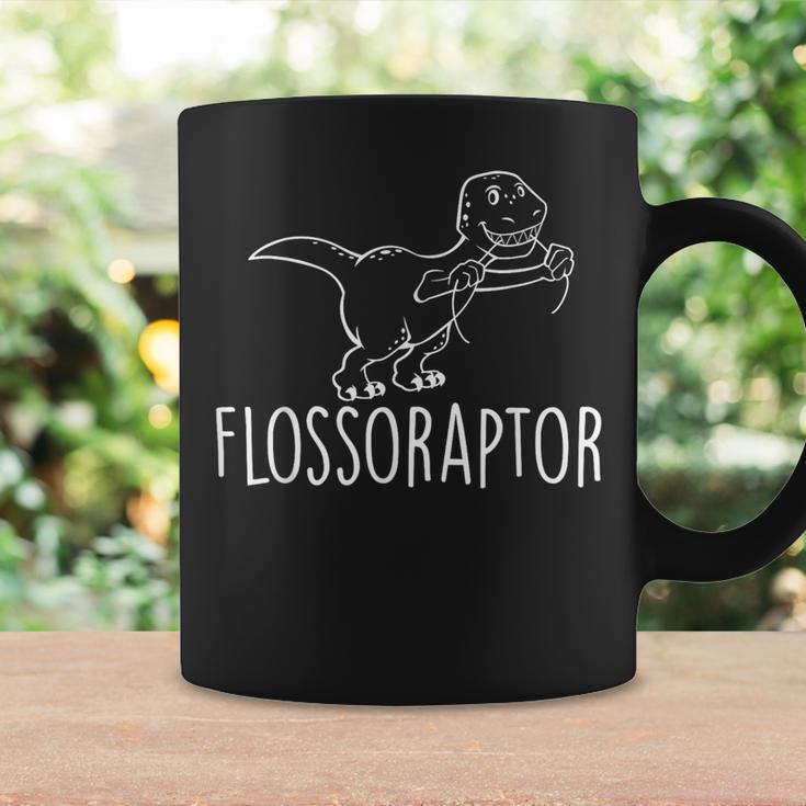 Flossoraptor Flossing Cute Dinosaur Dental BabeCoffee Mug Gifts ideas