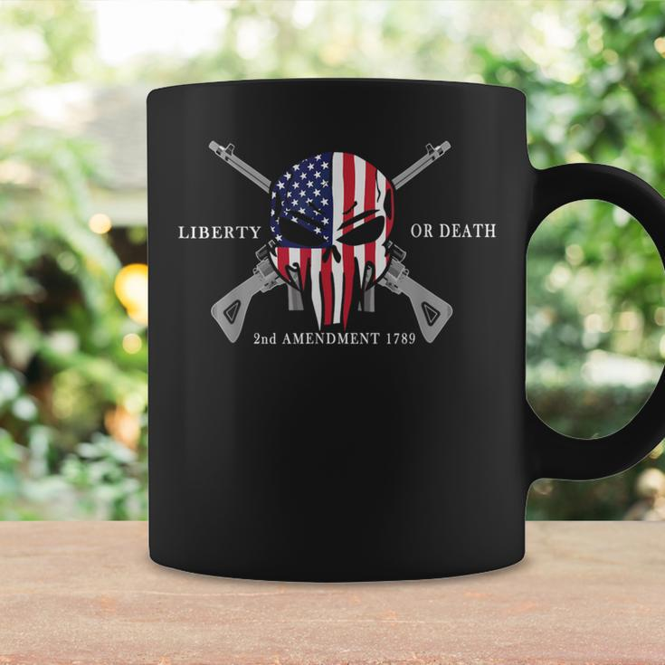 Foot Liberty Or Death 2Nd Amendment 1789 Flag Header Skull Coffee Mug Gifts ideas