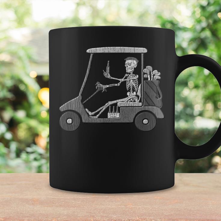 Forever Golfing Skeleton Driving A Golf Cart Coffee Mug Gifts ideas