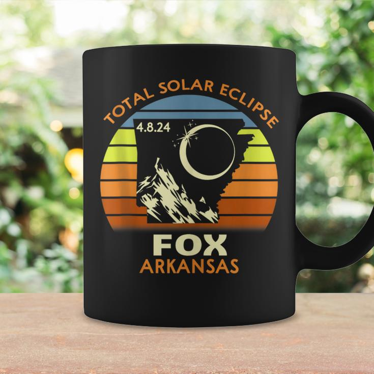 Fox Arkansas Total Solar Eclipse 2024 Coffee Mug Gifts ideas