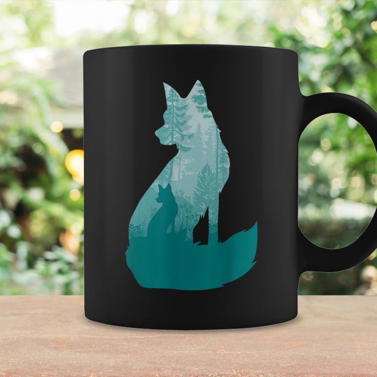 Fox Silhouette In The Forest Animal Hunter Hunting Coffee Mug Gifts ideas