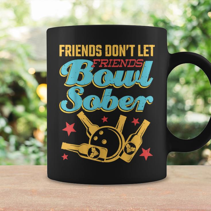 Friends Don't Let Friends Bowl Sober Bowling And Beer Coffee Mug Gifts ideas