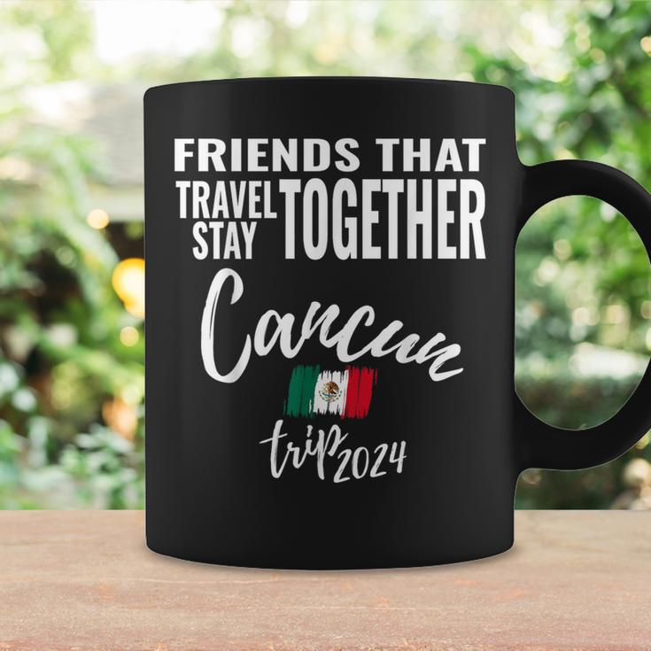 Friends That Travel Together Cancun Girls Trip Mexico 2024 Coffee Mug Gifts ideas