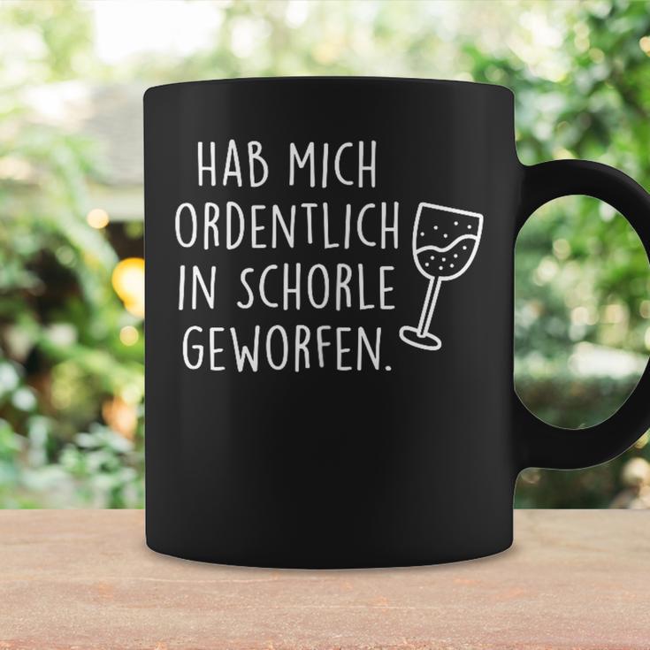 Fun Hab Mich Ordentlich In Schorle Geworfen Weinschorle Schwarzes Tassen Geschenkideen