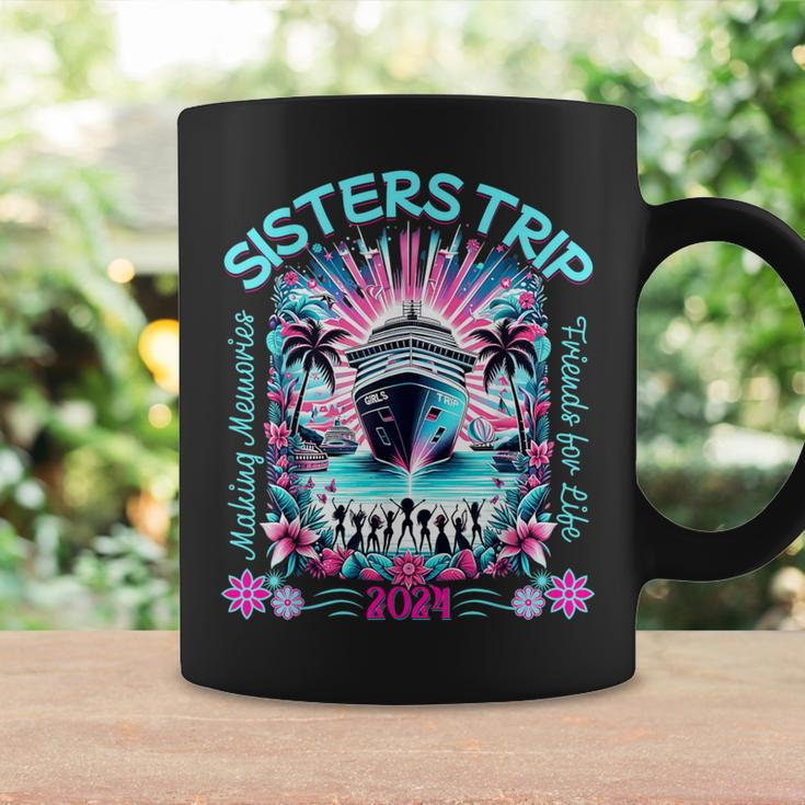 Fun Matching Girls Trip 2024 Sisters Cruise 2024 Coffee Mug Gifts ideas