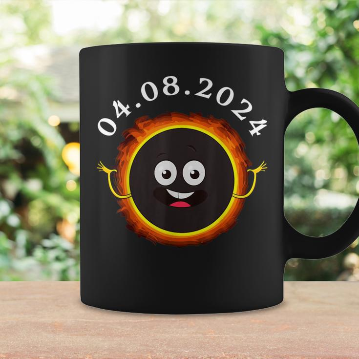 Fun Total Solar Eclipse 2024 Usa Totality Moon Character Coffee Mug Gifts ideas