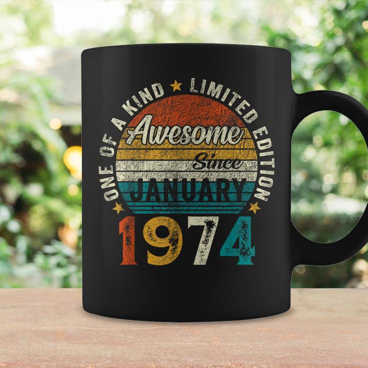 50 Year Old January 1974 Retro 50Th Birthday Men Coffee Mug Gifts ideas