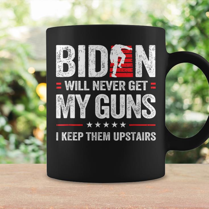 Biden Will Never Get My Guns I Keep Them Upstairs Coffee Mug Gifts ideas