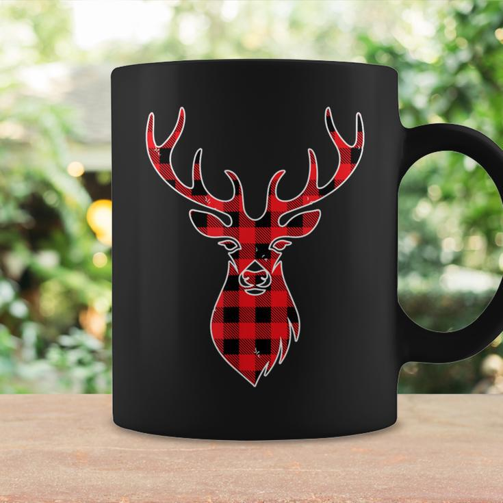 Christmas Idea Deer Red Plaid Family Matching Coffee Mug Gifts ideas