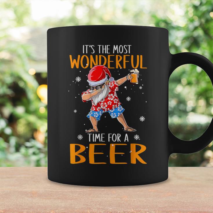 Christmas In July Santa Hawaiian Wonderful Beer Lover Coffee Mug Gifts ideas