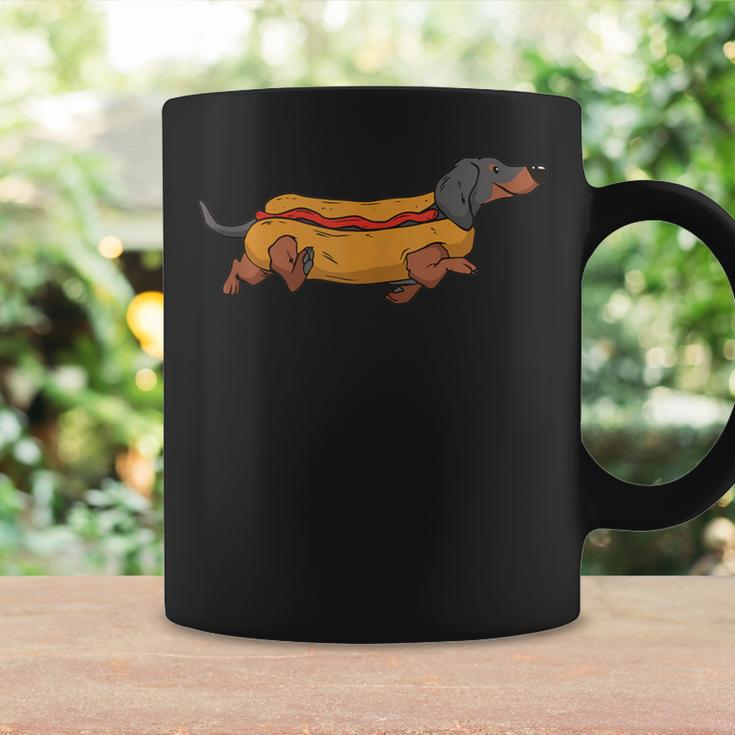 Dachshund In Bun Weiner Hot Dog Cute Foodie Pun Coffee Mug Gifts ideas