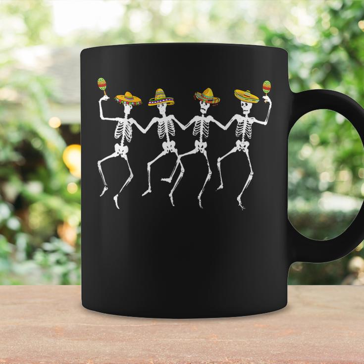 Dancing Skeletons Sombreros Maracas Cinco De Mayo Coffee Mug Gifts ideas