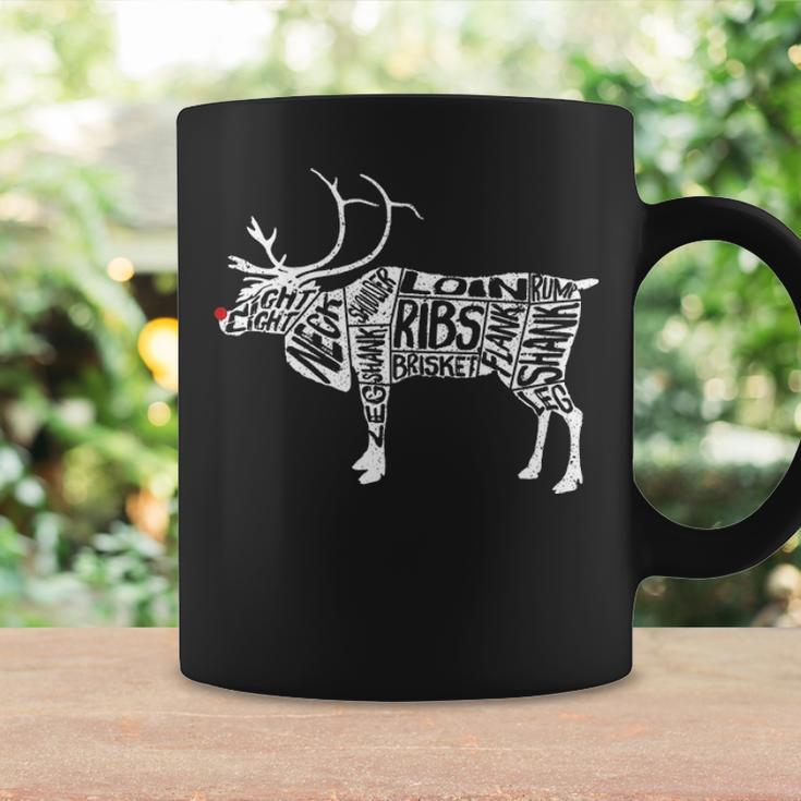 Deer Hunters Cuts Meat Rudolph Reindeer Coffee Mug Gifts ideas