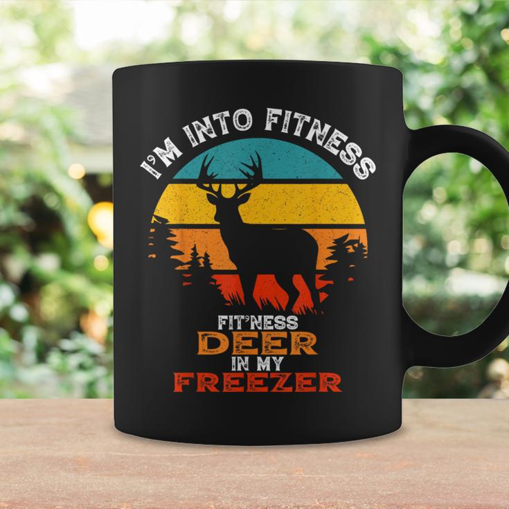 Deer Hunting I'm Into Fitness Deer Freezer Hunter Dad Coffee Mug Gifts ideas