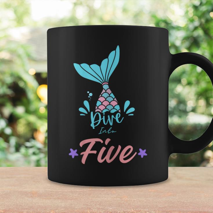 Dive Into Five Mermaid 5Th Birthday Coffee Mug Gifts ideas