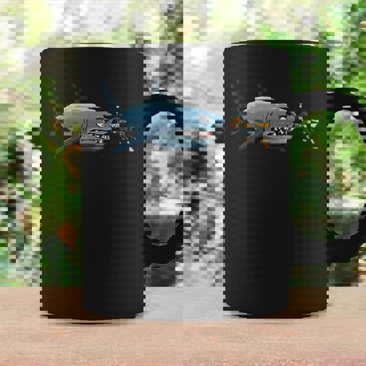 Diving Scuba Diving Deep Sea Diver Shark Novelty Coffee Mug Gifts ideas