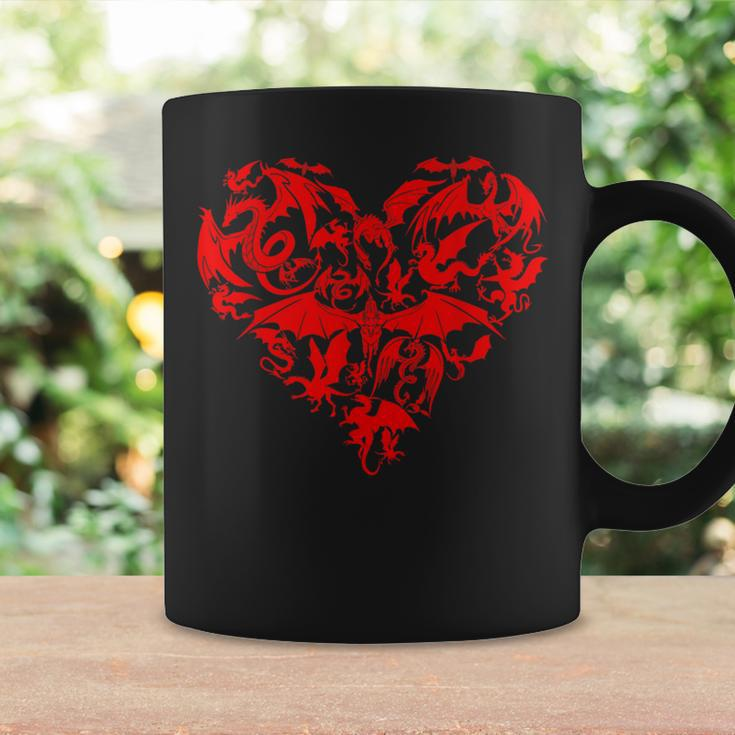 Dragon Heart Valentine Day Animals Dragon Lover Coffee Mug Gifts ideas